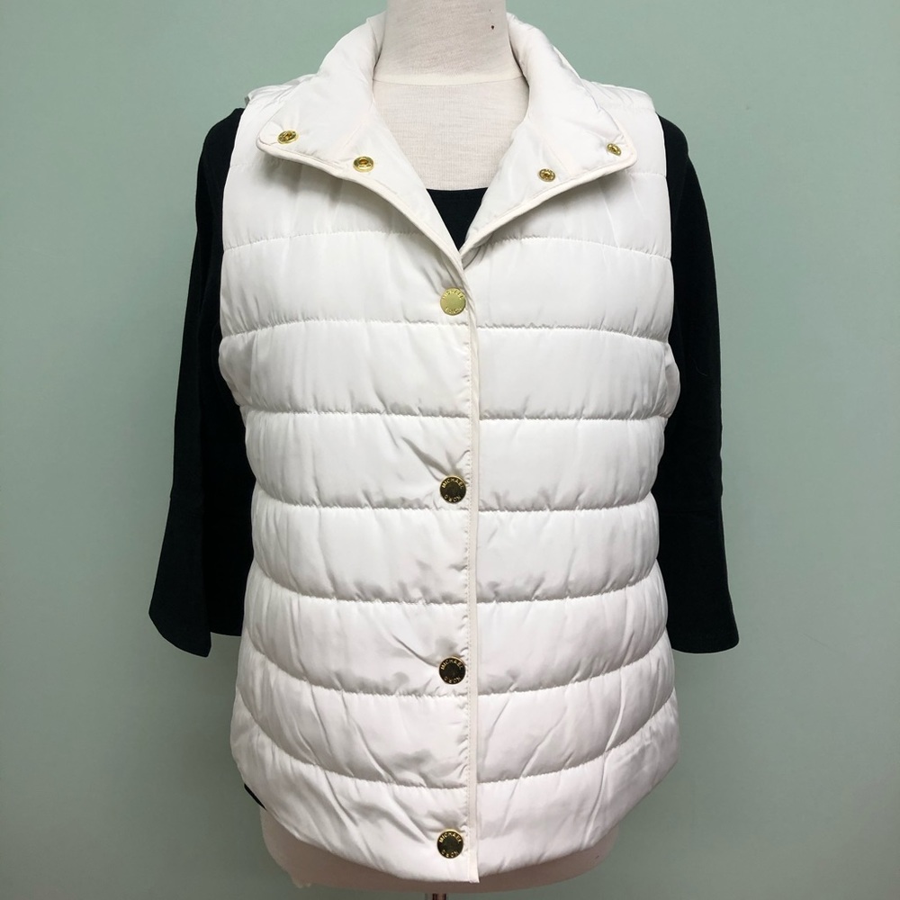 Michael Kors | Women's Puffer Vest | White | Large